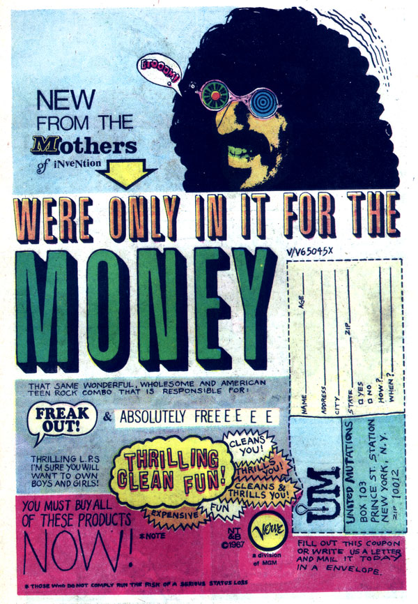 we're only in it for the money - large
